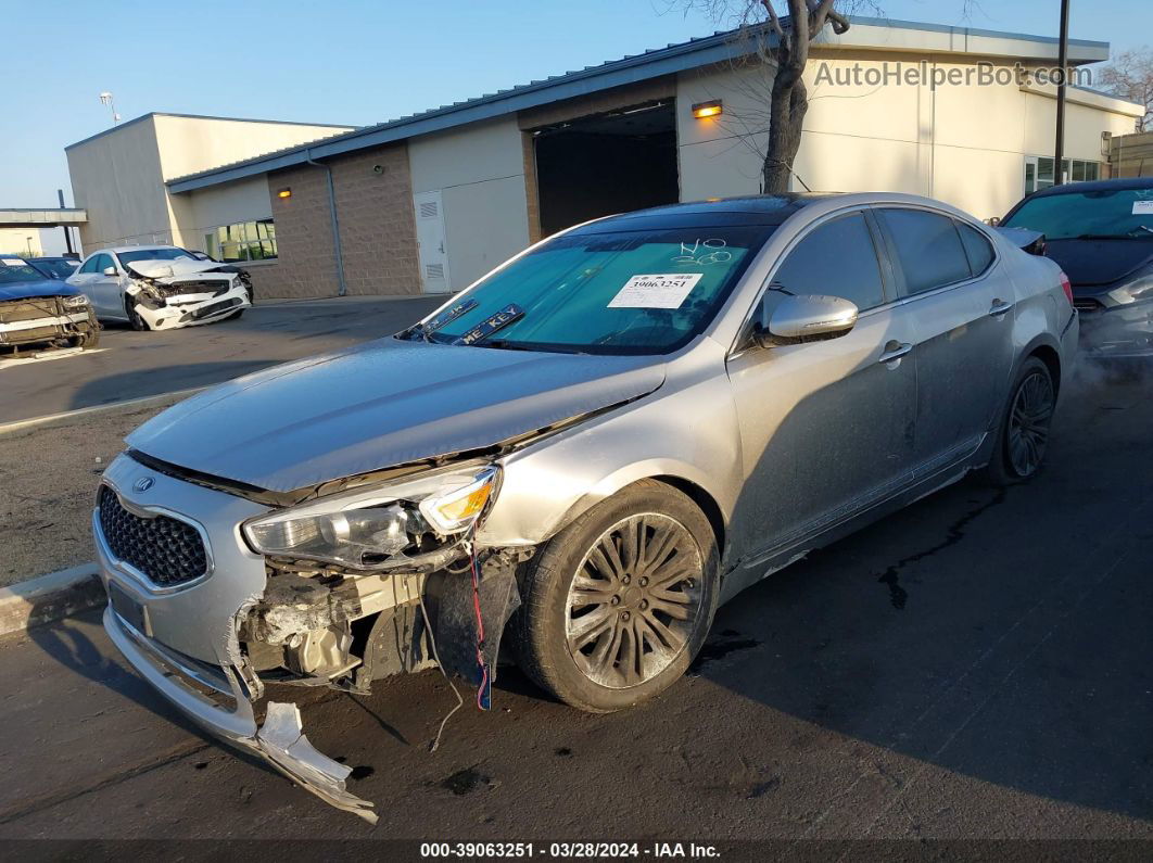 2014 Kia Cadenza Premium Silver vin: KNALN4D76E5137528