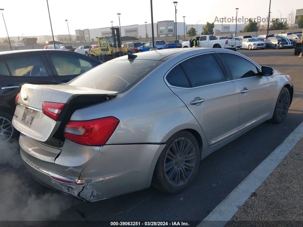 2014 Kia Cadenza Premium Silver vin: KNALN4D76E5137528