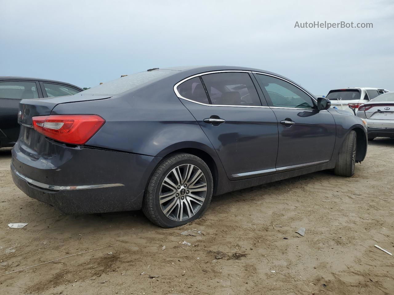 2014 Kia Cadenza Premium Gray vin: KNALN4D76E5142230