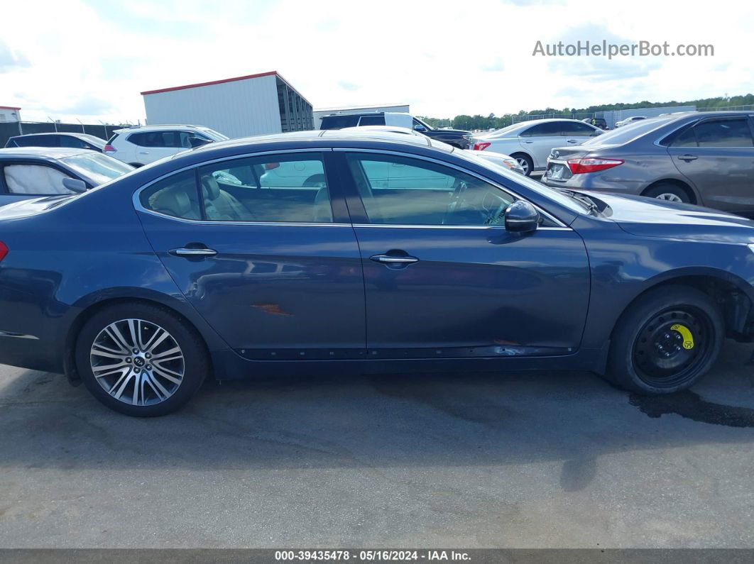 2014 Kia Cadenza Premium Dark Blue vin: KNALN4D76E5142650