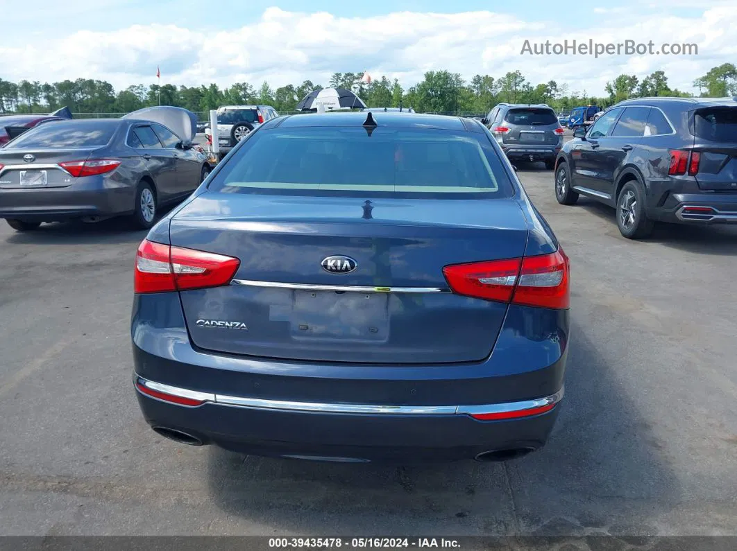 2014 Kia Cadenza Premium Dark Blue vin: KNALN4D76E5142650