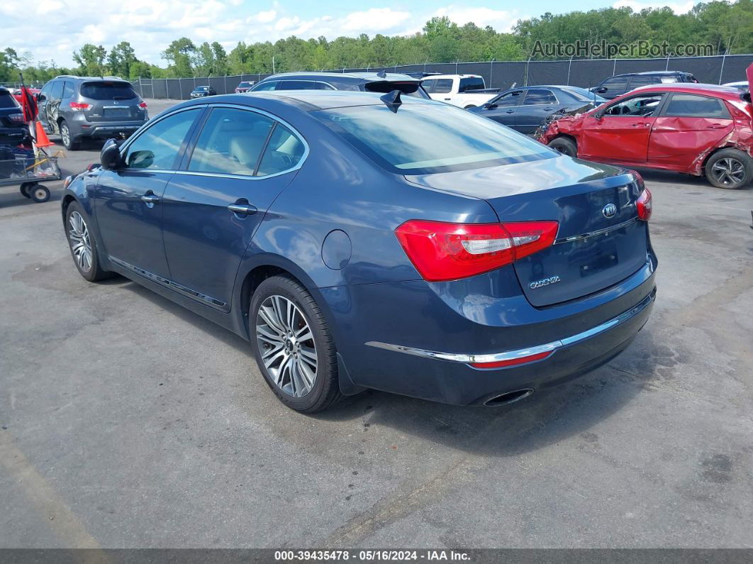 2014 Kia Cadenza Premium Dark Blue vin: KNALN4D76E5142650