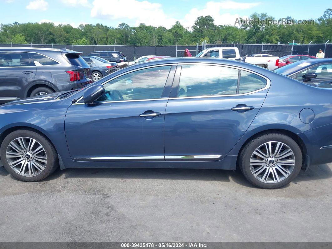 2014 Kia Cadenza Premium Dark Blue vin: KNALN4D76E5142650