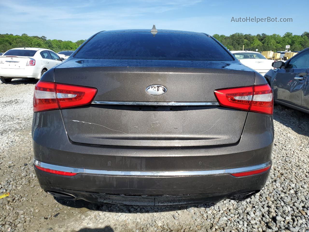 2014 Kia Cadenza Premium Charcoal vin: KNALN4D76E5145127