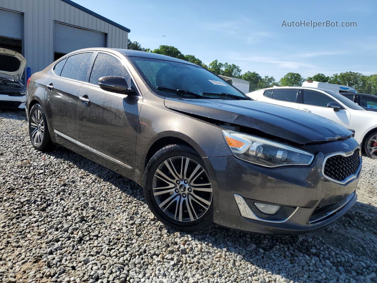 2014 Kia Cadenza Premium Charcoal vin: KNALN4D76E5145127