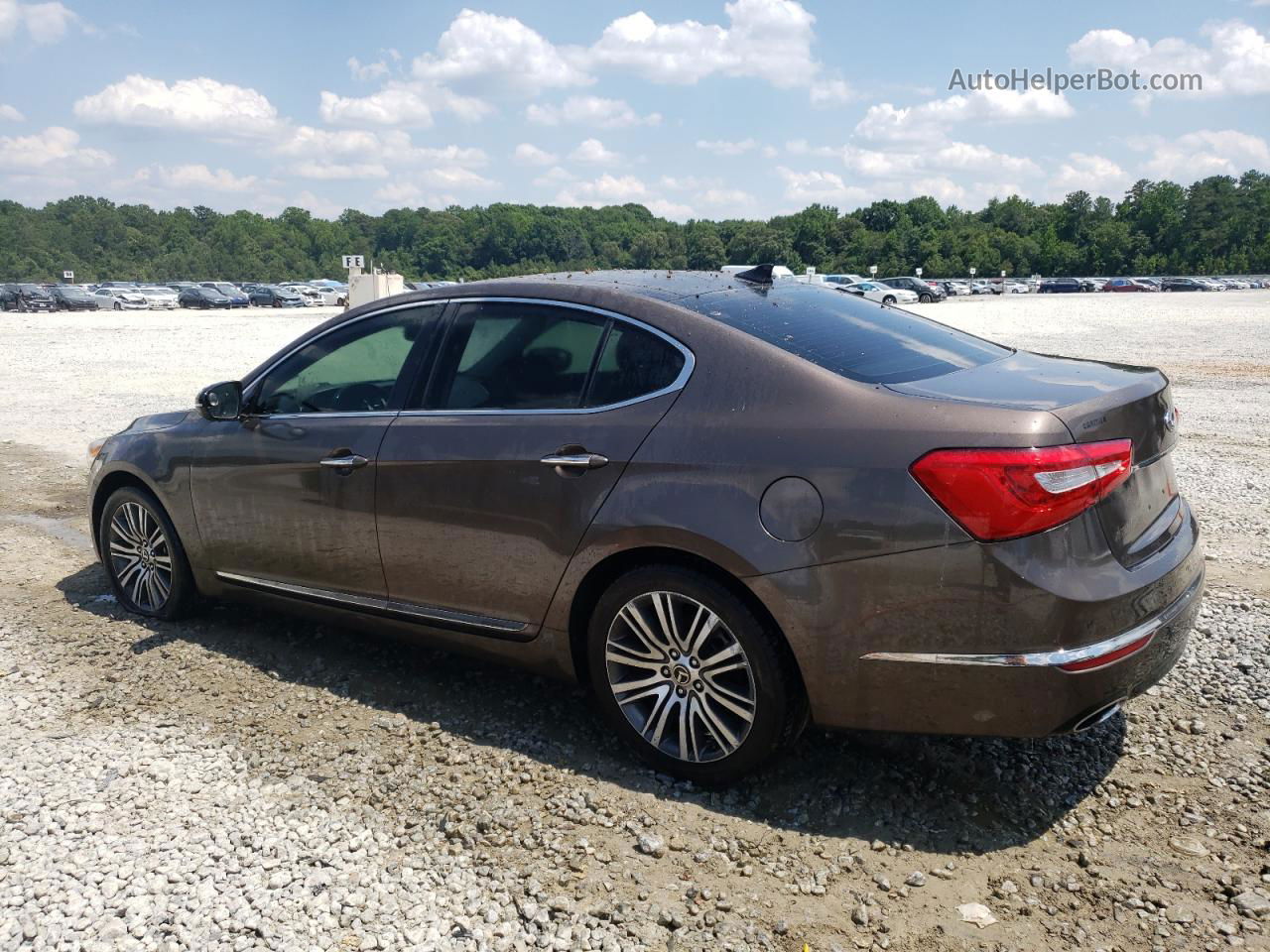 2014 Kia Cadenza Premium Brown vin: KNALN4D76E5146827