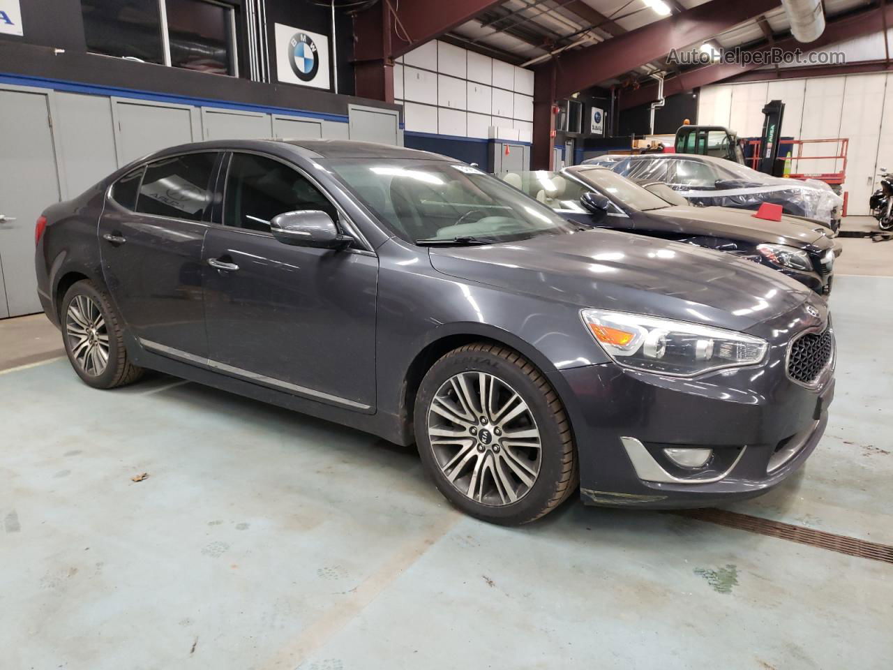 2014 Kia Cadenza Premium Charcoal vin: KNALN4D76E5149520