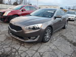 2014 Kia Cadenza Premium Brown vin: KNALN4D76E5152496