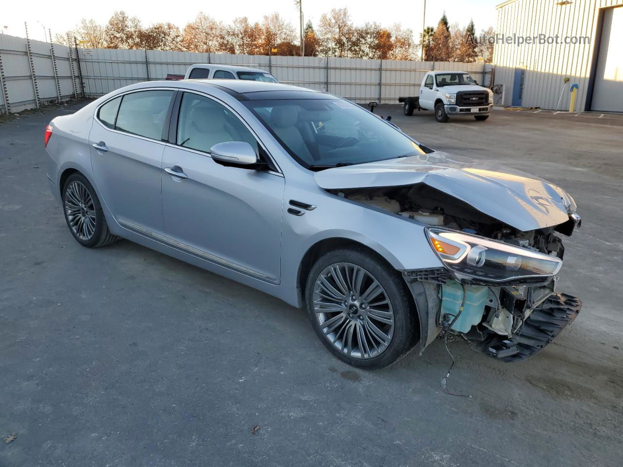 2016 Kia Cadenza Luxury Silver vin: KNALN4D76G5214515