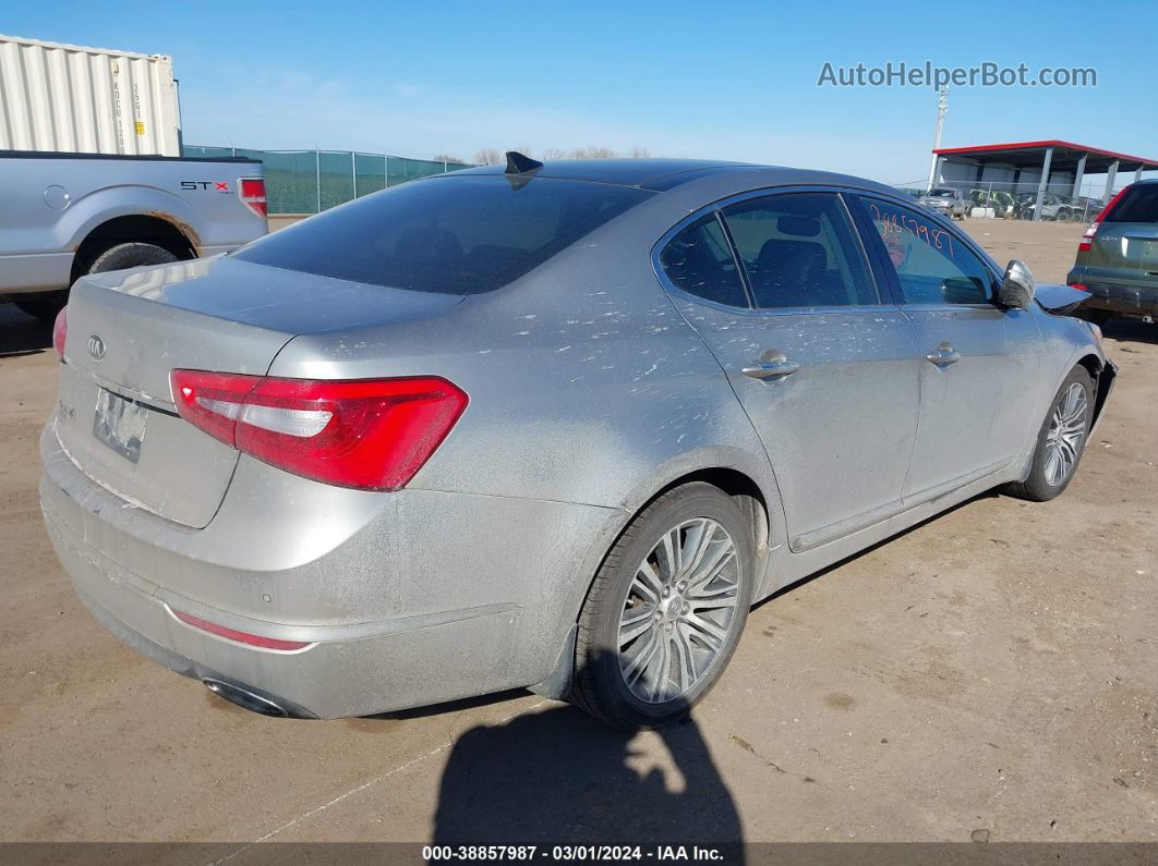 2014 Kia Cadenza Premium Silver vin: KNALN4D77E5120382