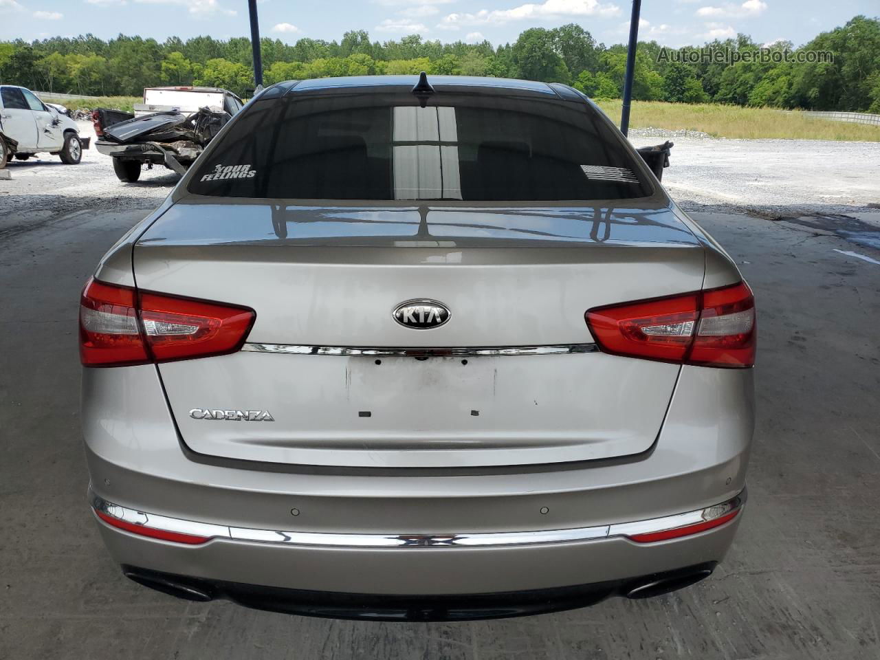 2014 Kia Cadenza Premium Silver vin: KNALN4D77E5123640