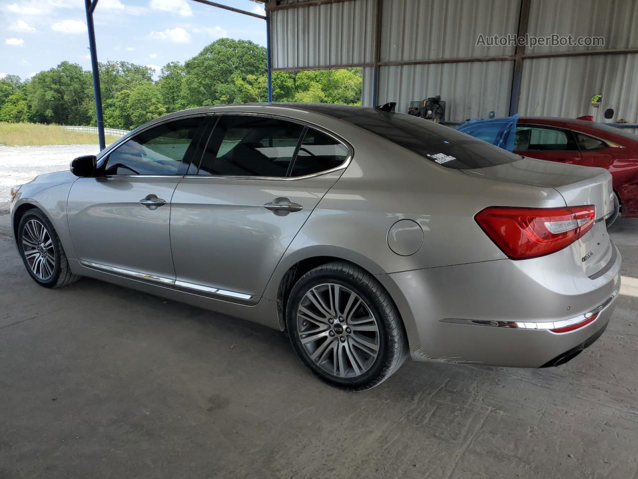 2014 Kia Cadenza Premium Silver vin: KNALN4D77E5123640