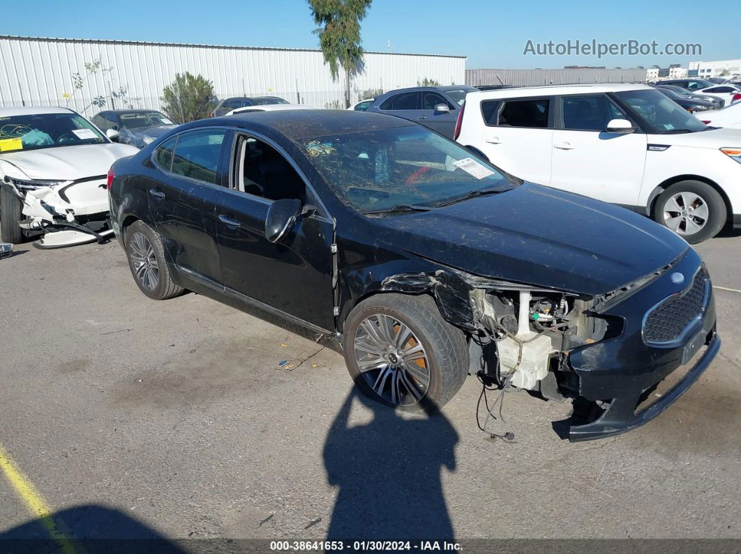 2014 Kia Cadenza Premium Black vin: KNALN4D77E5128546