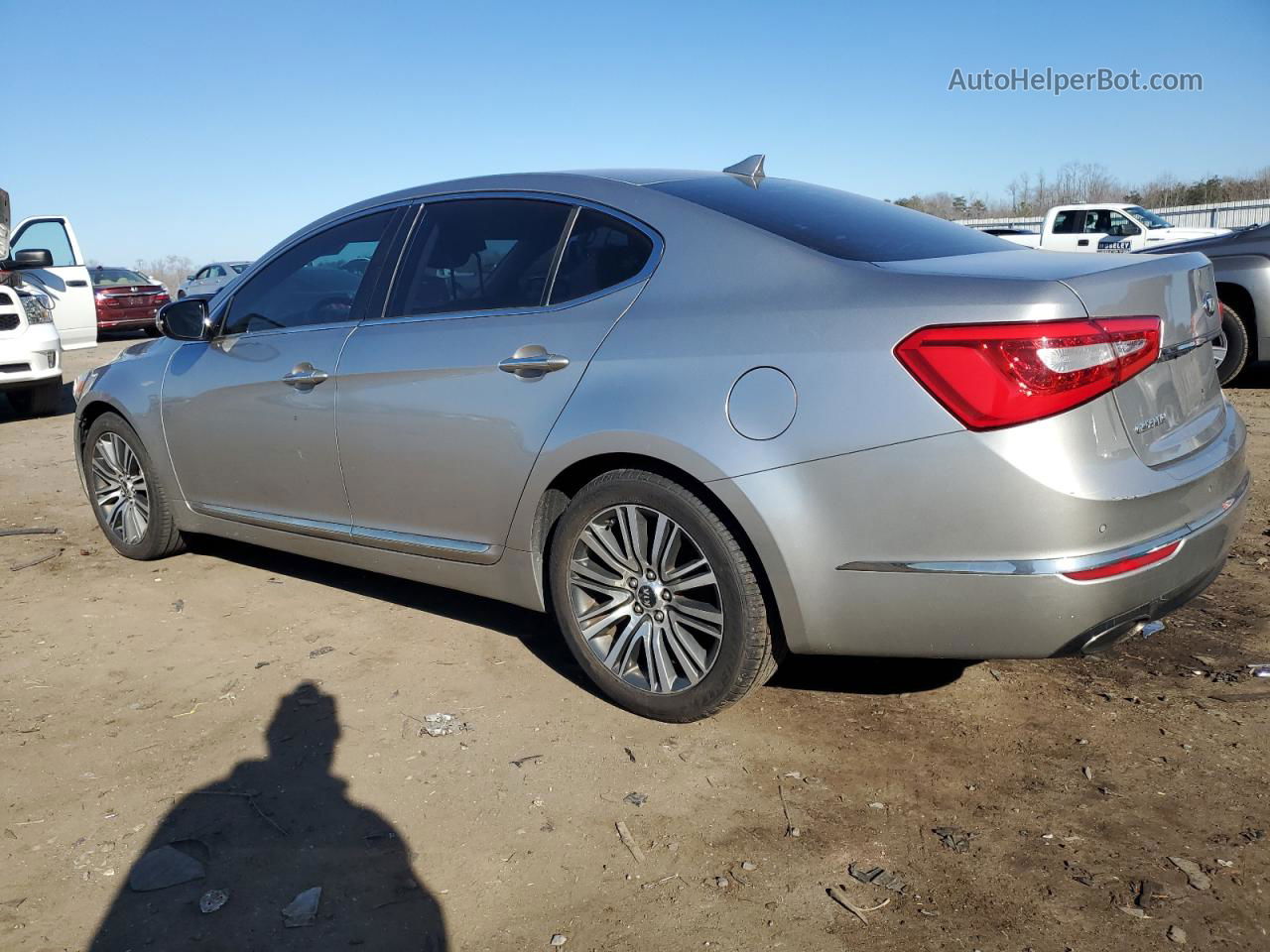 2014 Kia Cadenza Premium Silver vin: KNALN4D77E5133343