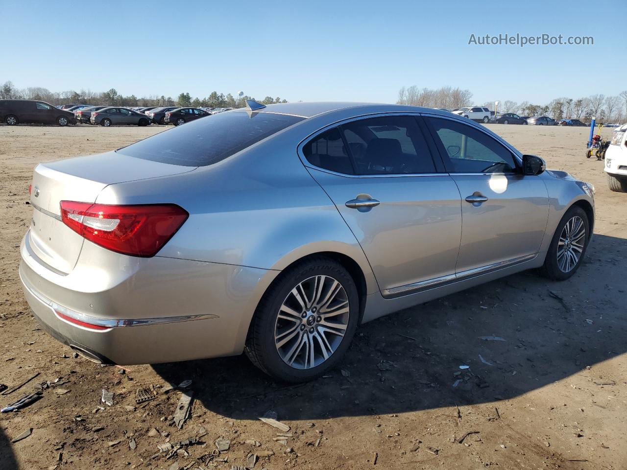 2014 Kia Cadenza Premium Серебряный vin: KNALN4D77E5133343