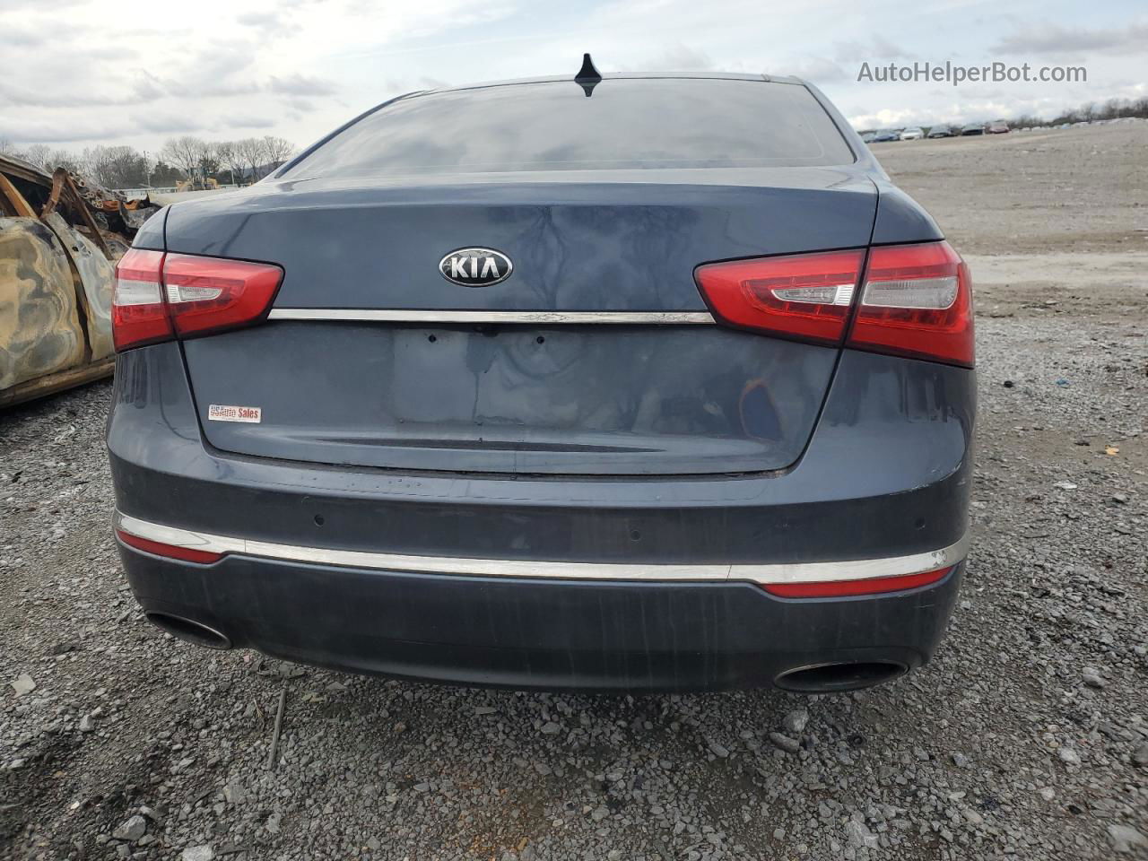 2014 Kia Cadenza Premium Синий vin: KNALN4D77E5139563