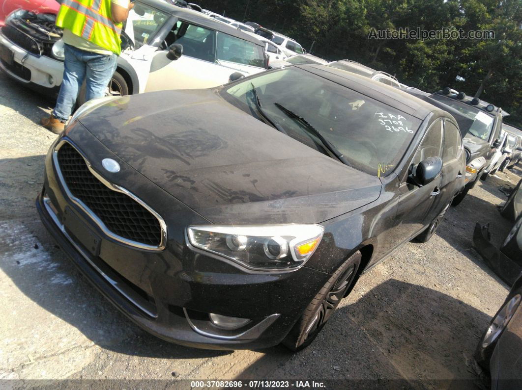 2014 Kia Cadenza Premium Black vin: KNALN4D77E5152538