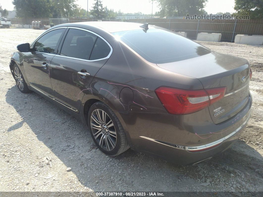 2014 Kia Cadenza Premium Brown vin: KNALN4D77E5163555