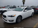 2014 Kia Cadenza Premium White vin: KNALN4D77E5166682