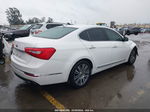 2014 Kia Cadenza Premium White vin: KNALN4D77E5166682