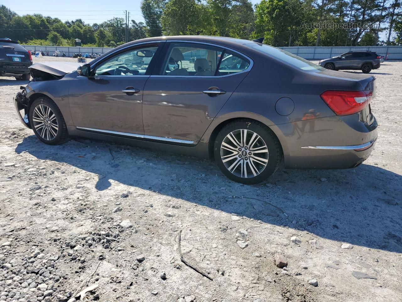 2014 Kia Cadenza Premium Brown vin: KNALN4D77E5167265