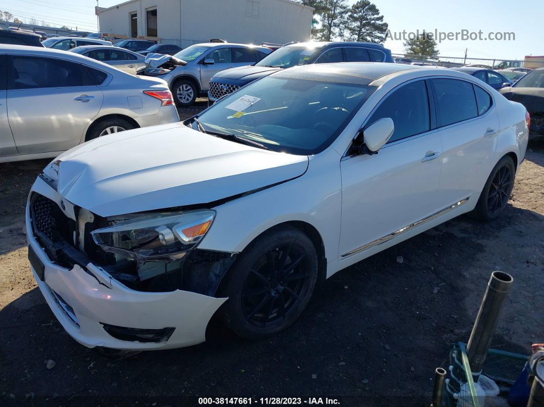 2016 Kia Cadenza Premium White vin: KNALN4D77G5201000