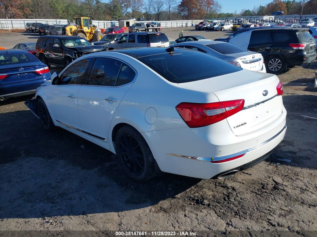 2016 Kia Cadenza Premium White vin: KNALN4D77G5201000