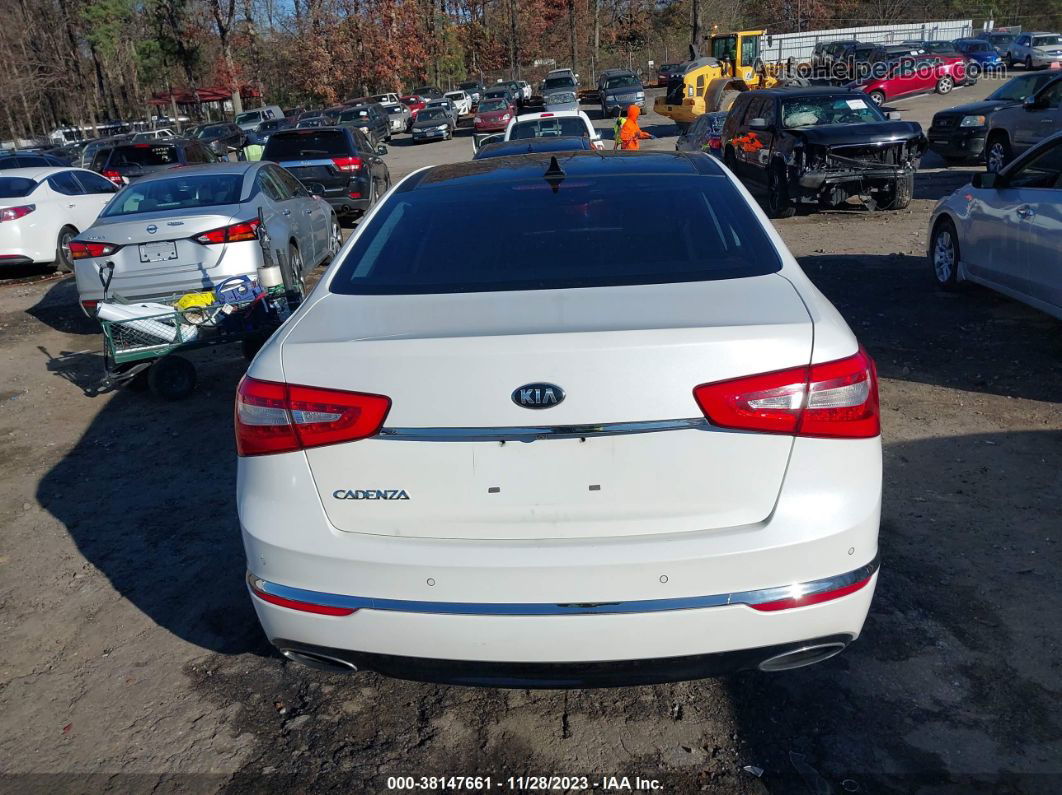 2016 Kia Cadenza Premium White vin: KNALN4D77G5201000