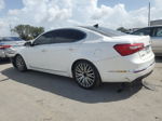 2014 Kia Cadenza Premium White vin: KNALN4D78E5120228