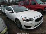 2014 Kia Cadenza Premium White vin: KNALN4D78E5121718