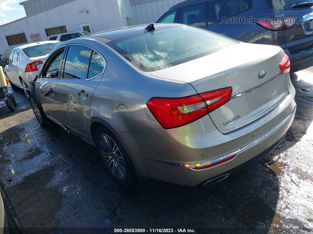 2014 Kia Cadenza Premium Бежевый vin: KNALN4D78E5125199