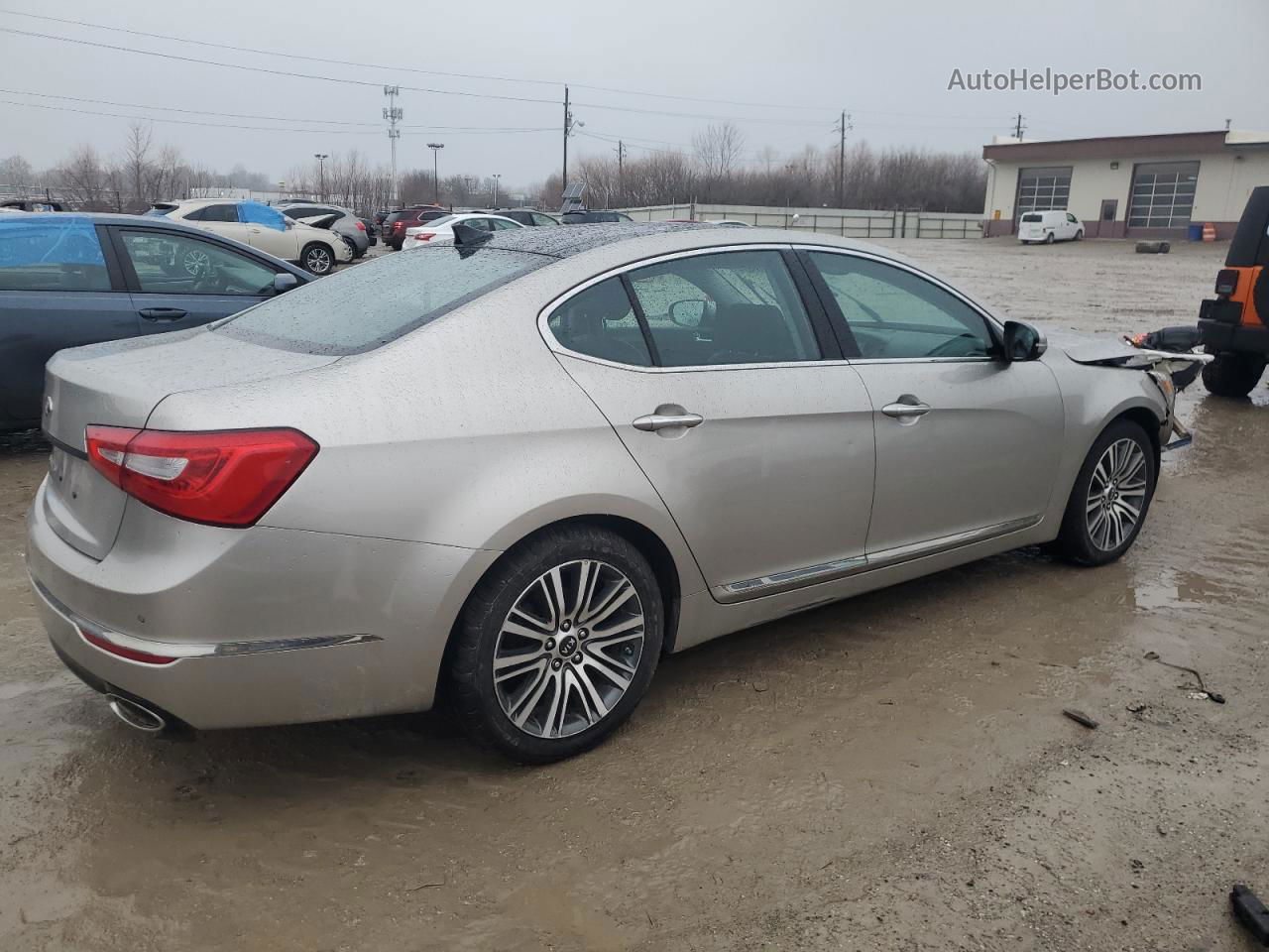 2014 Kia Cadenza Premium Silver vin: KNALN4D78E5129592