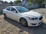 2014 Kia Cadenza Premium White vin: KNALN4D78E5133612