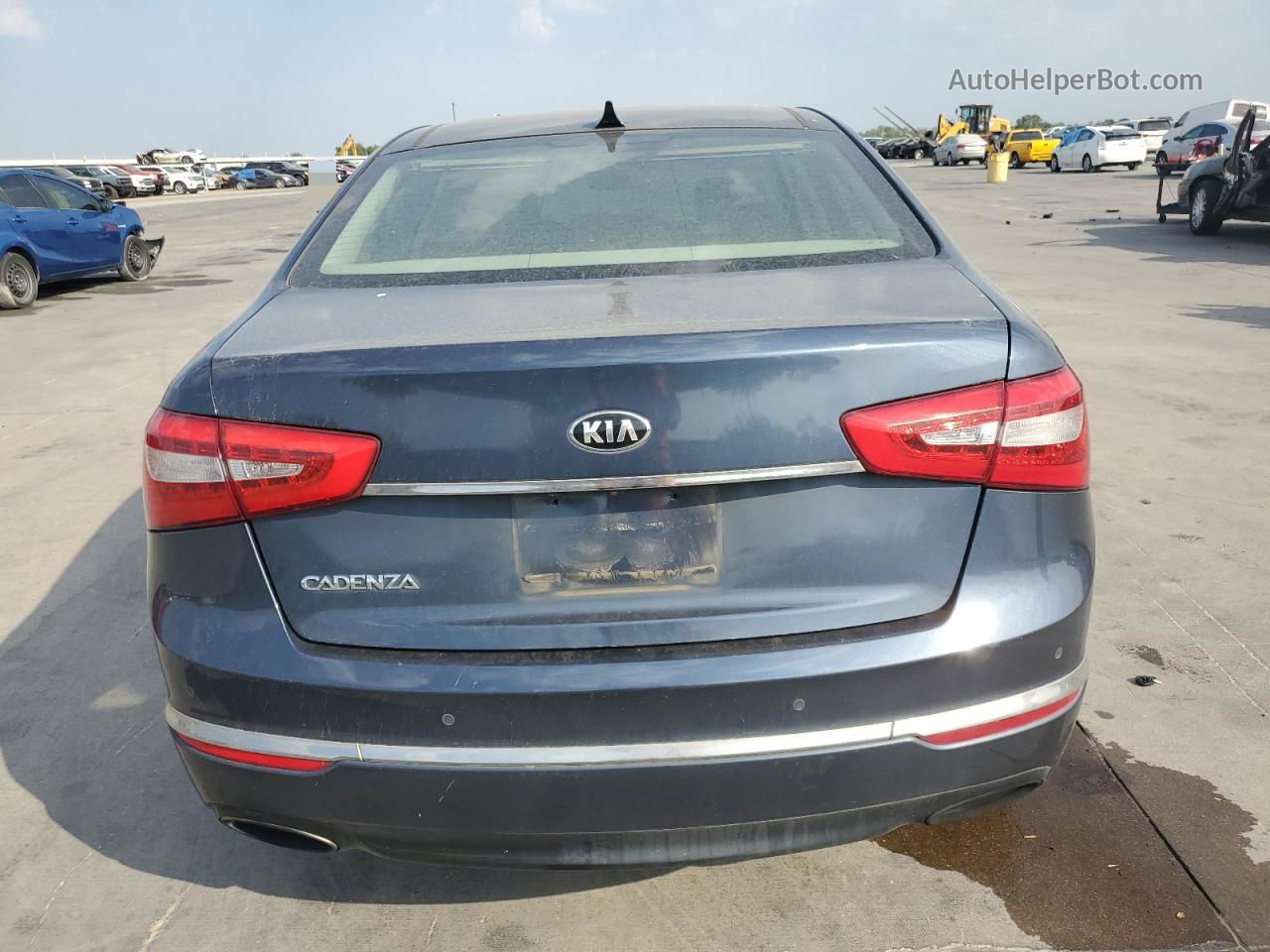 2014 Kia Cadenza Premium Синий vin: KNALN4D78E5136297