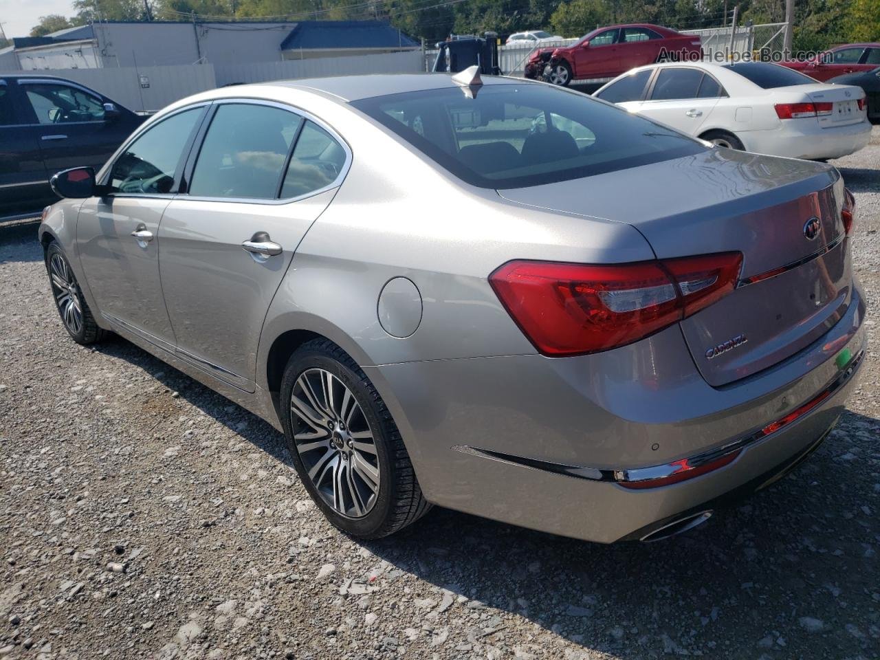 2014 Kia Cadenza Premium Silver vin: KNALN4D78E5141919