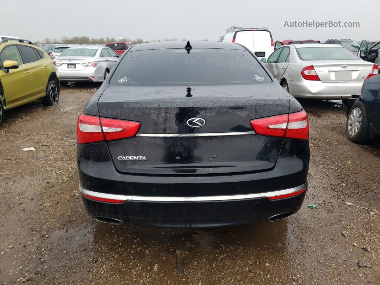 2014 Kia Cadenza Premium Black vin: KNALN4D78E5145081