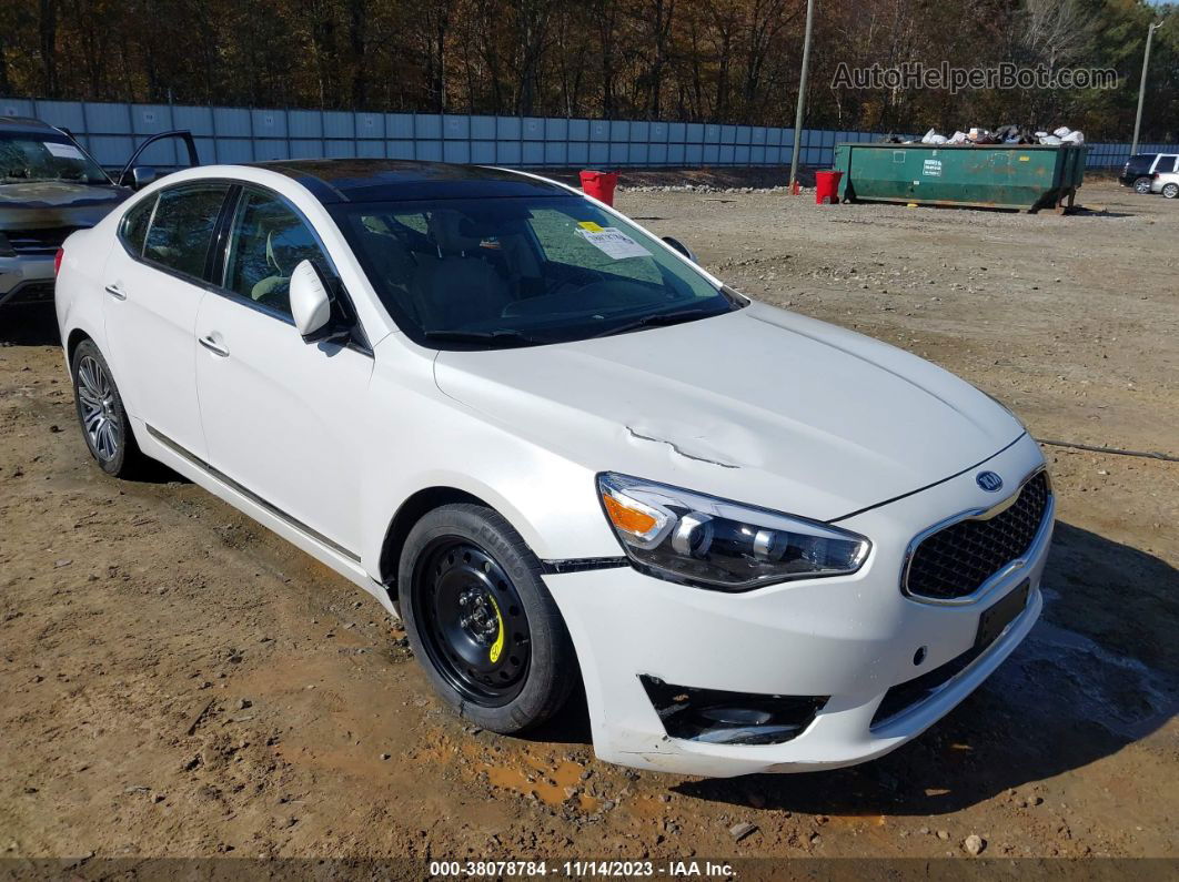 2014 Kia Cadenza Premium White vin: KNALN4D78E5153701