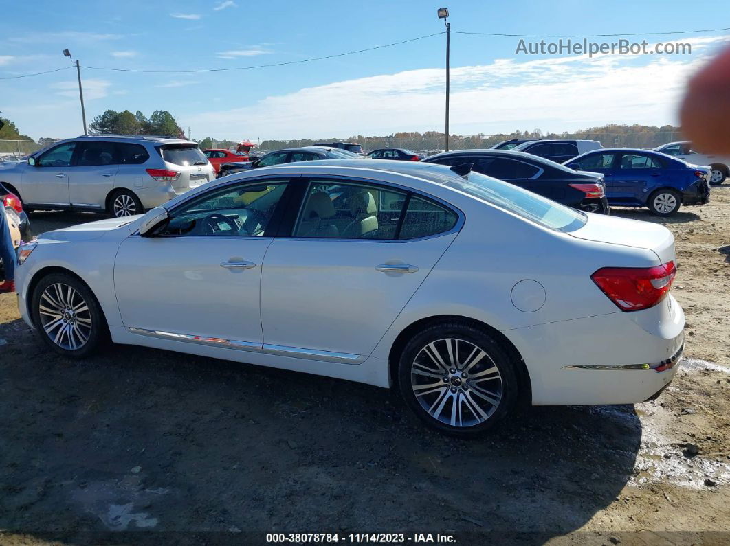 2014 Kia Cadenza Premium Белый vin: KNALN4D78E5153701