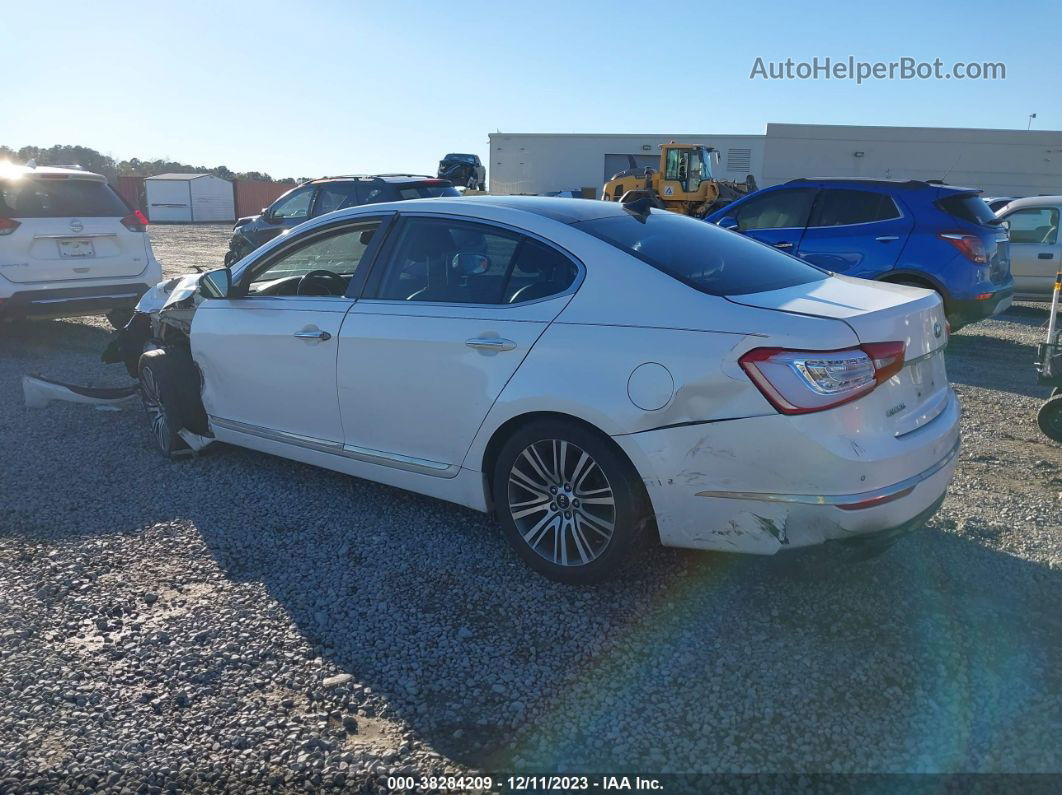 2014 Kia Cadenza Premium/limited White vin: KNALN4D78E5154928