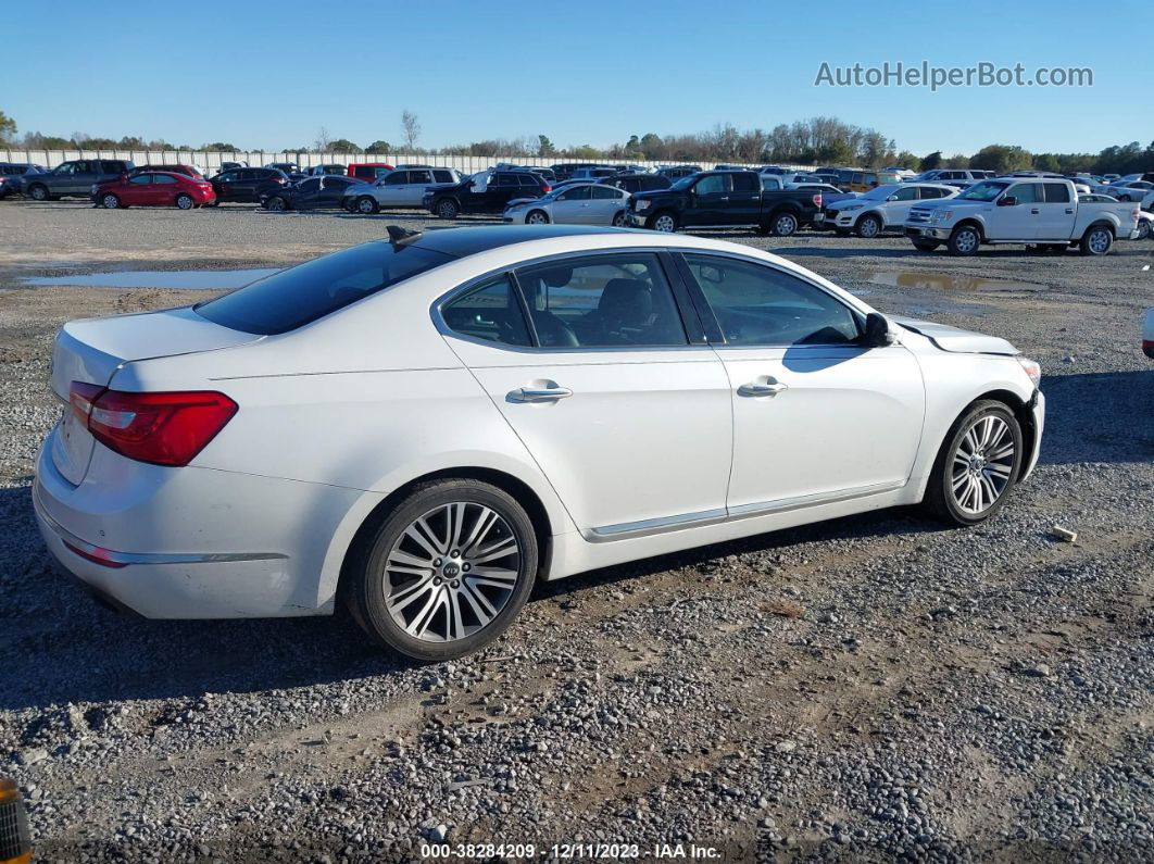 2014 Kia Cadenza Premium/limited White vin: KNALN4D78E5154928