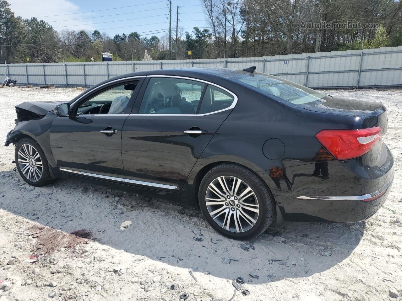 2014 Kia Cadenza Premium Black vin: KNALN4D78E5164116