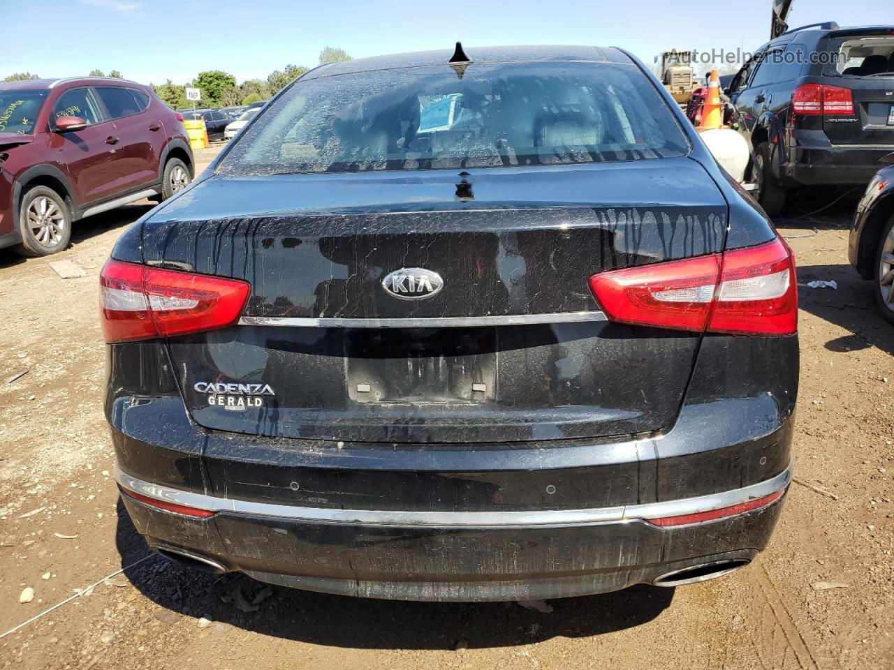 2014 Kia Cadenza Premium Black vin: KNALN4D79E5121596