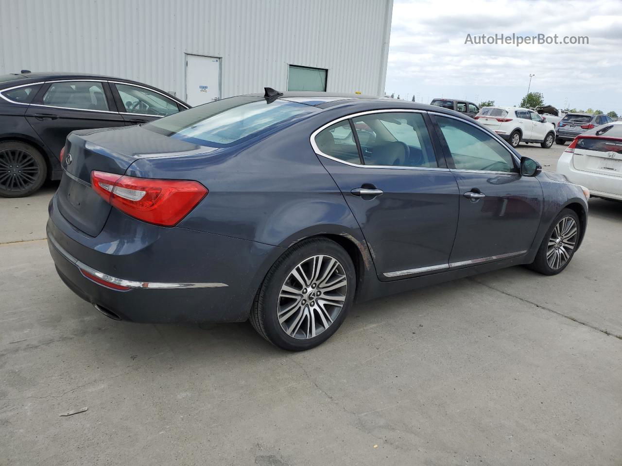 2014 Kia Cadenza Premium Синий vin: KNALN4D79E5124191