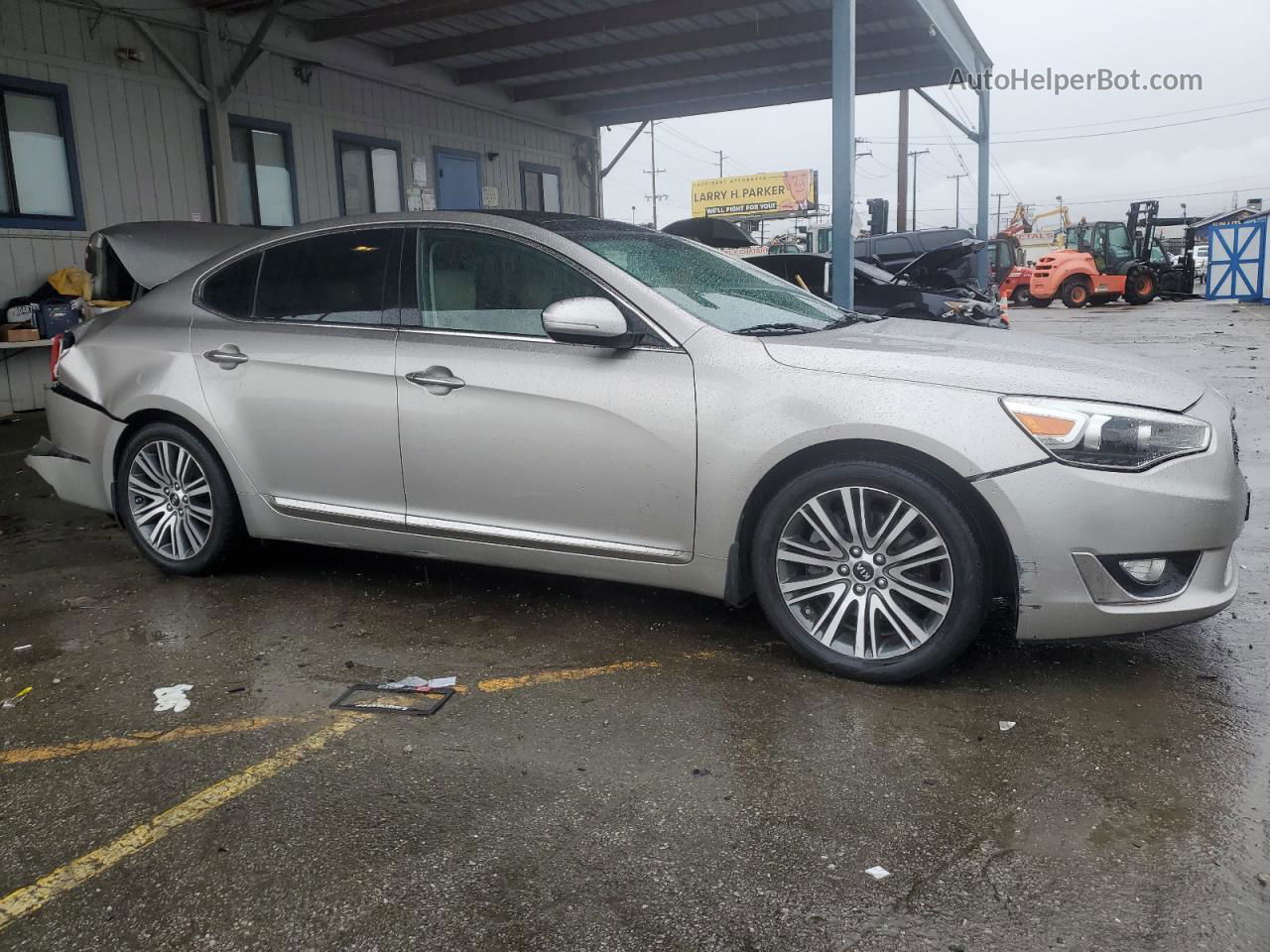 2014 Kia Cadenza Premium Gray vin: KNALN4D79E5129794