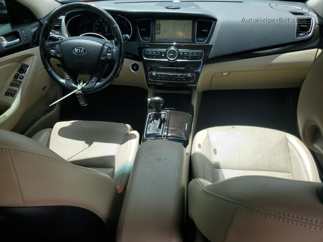 2014 Kia Cadenza Premium Черный vin: KNALN4D79E5132193