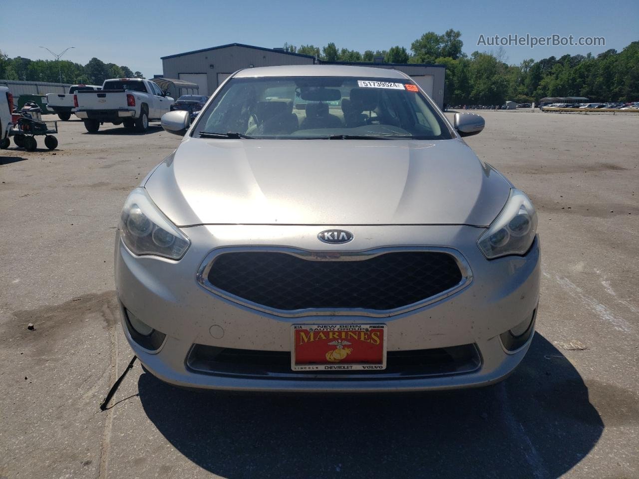 2014 Kia Cadenza Premium Silver vin: KNALN4D79E5141749