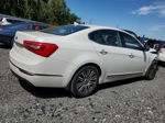 2014 Kia Cadenza Premium White vin: KNALN4D79E5143498