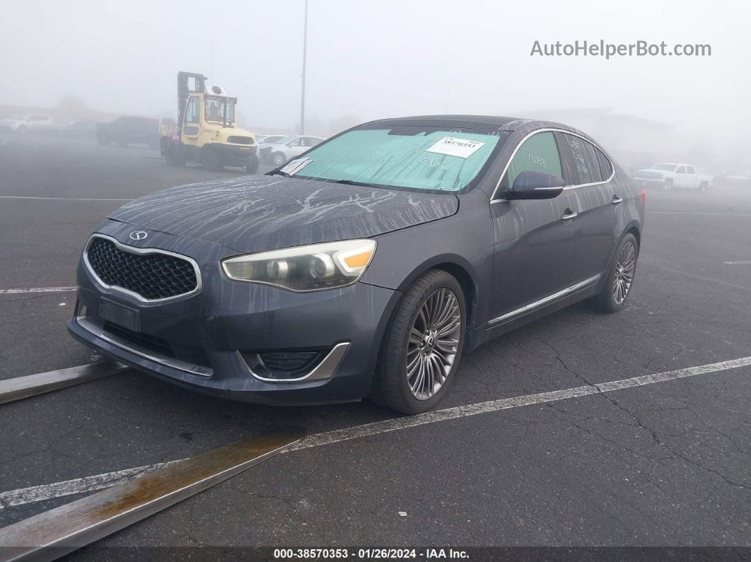 2014 Kia Cadenza Limited Silver vin: KNALN4D79E5145669