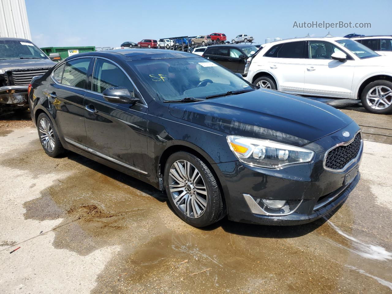 2014 Kia Cadenza Premium Black vin: KNALN4D79E5146255