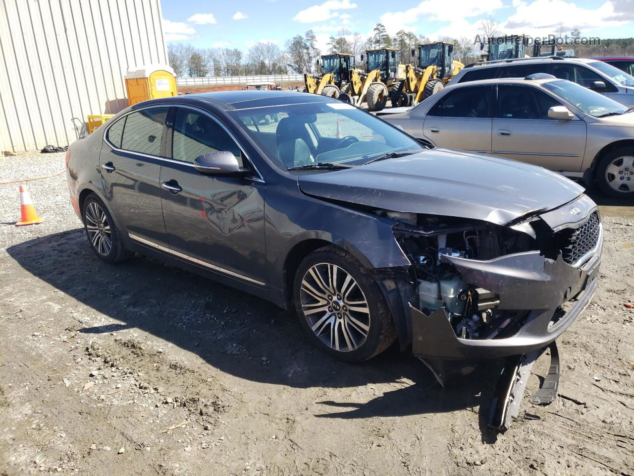 2014 Kia Cadenza Premium Charcoal vin: KNALN4D79E5153092